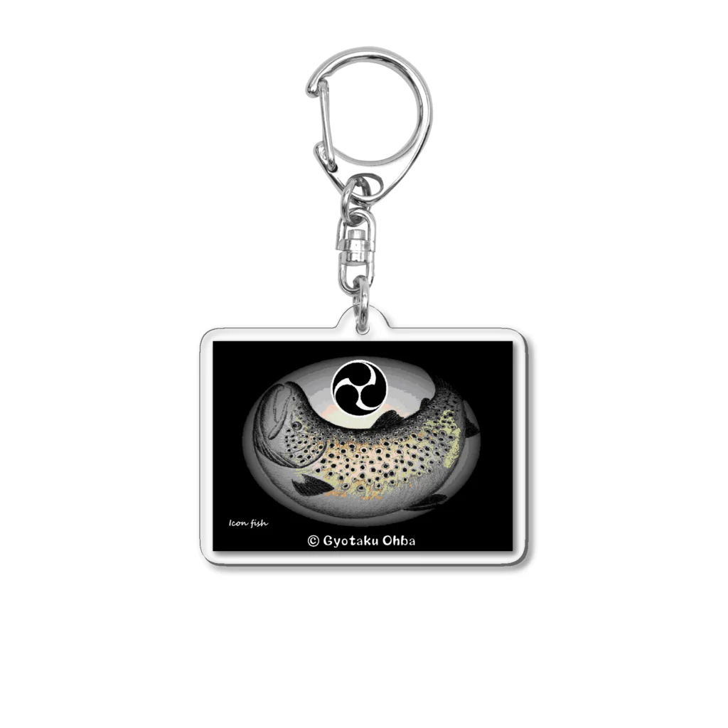 G-HERRINGのブラウントラウト Acrylic Key Chain