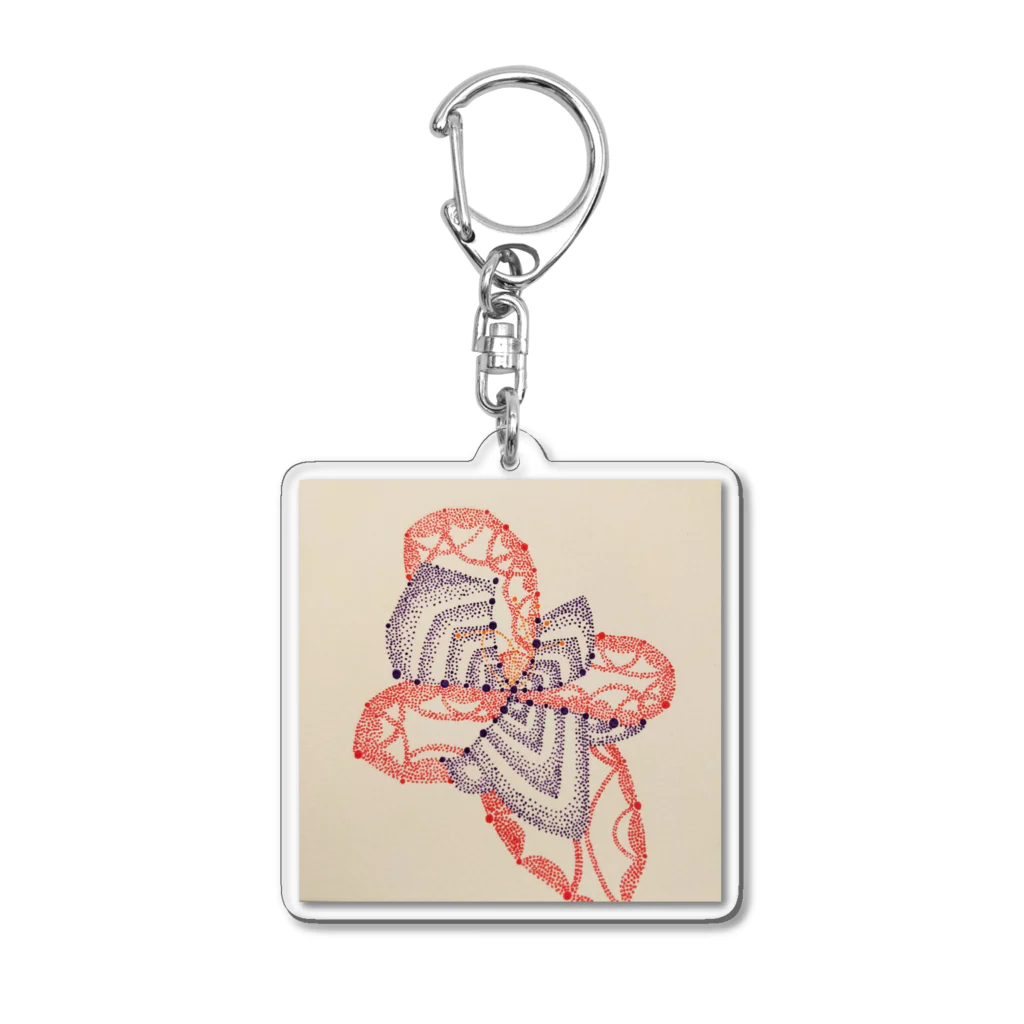 Pointillism loveの雫華 Acrylic Key Chain