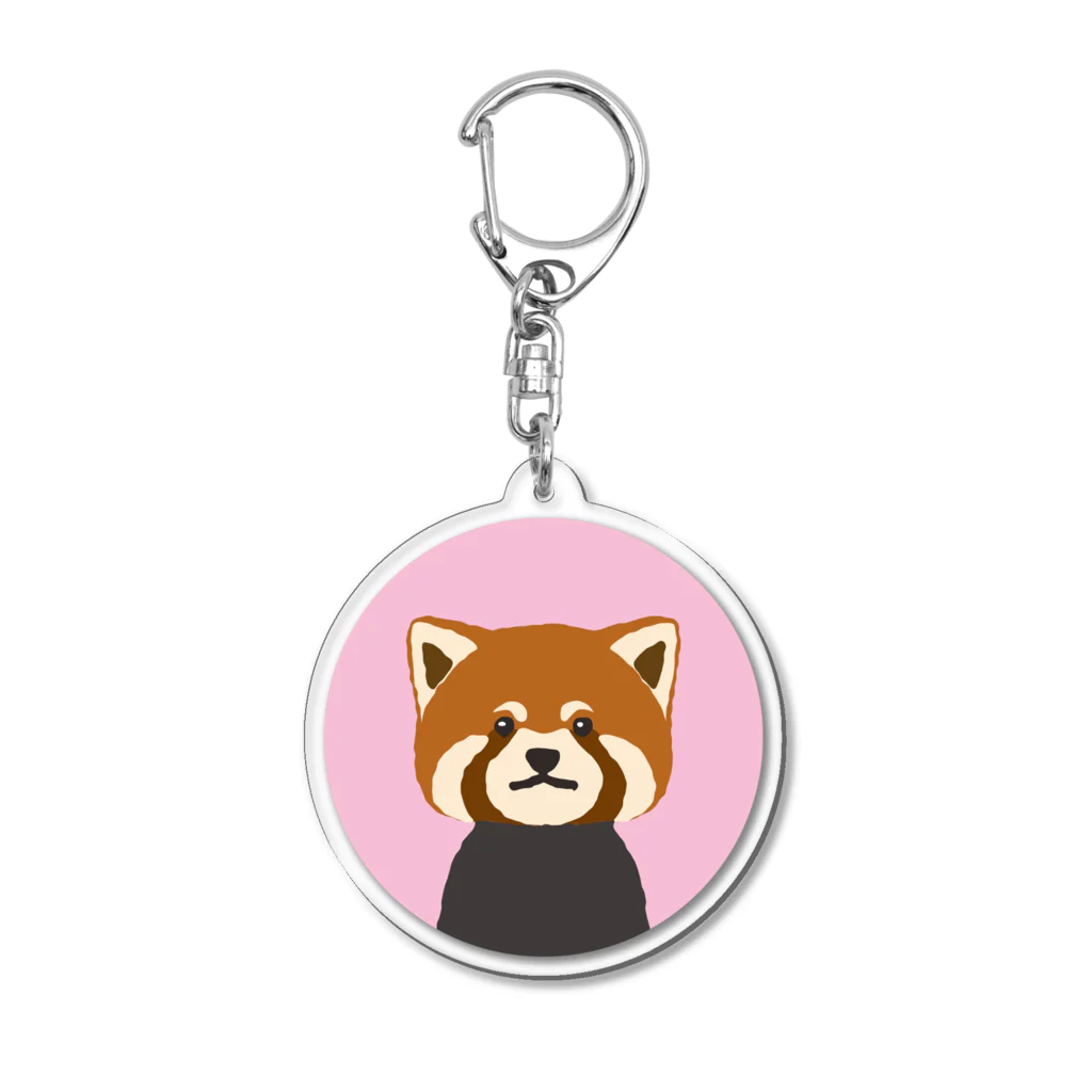 Atelier Zakiのゆるレッサーパンダ【まる】 Acrylic Key Chain