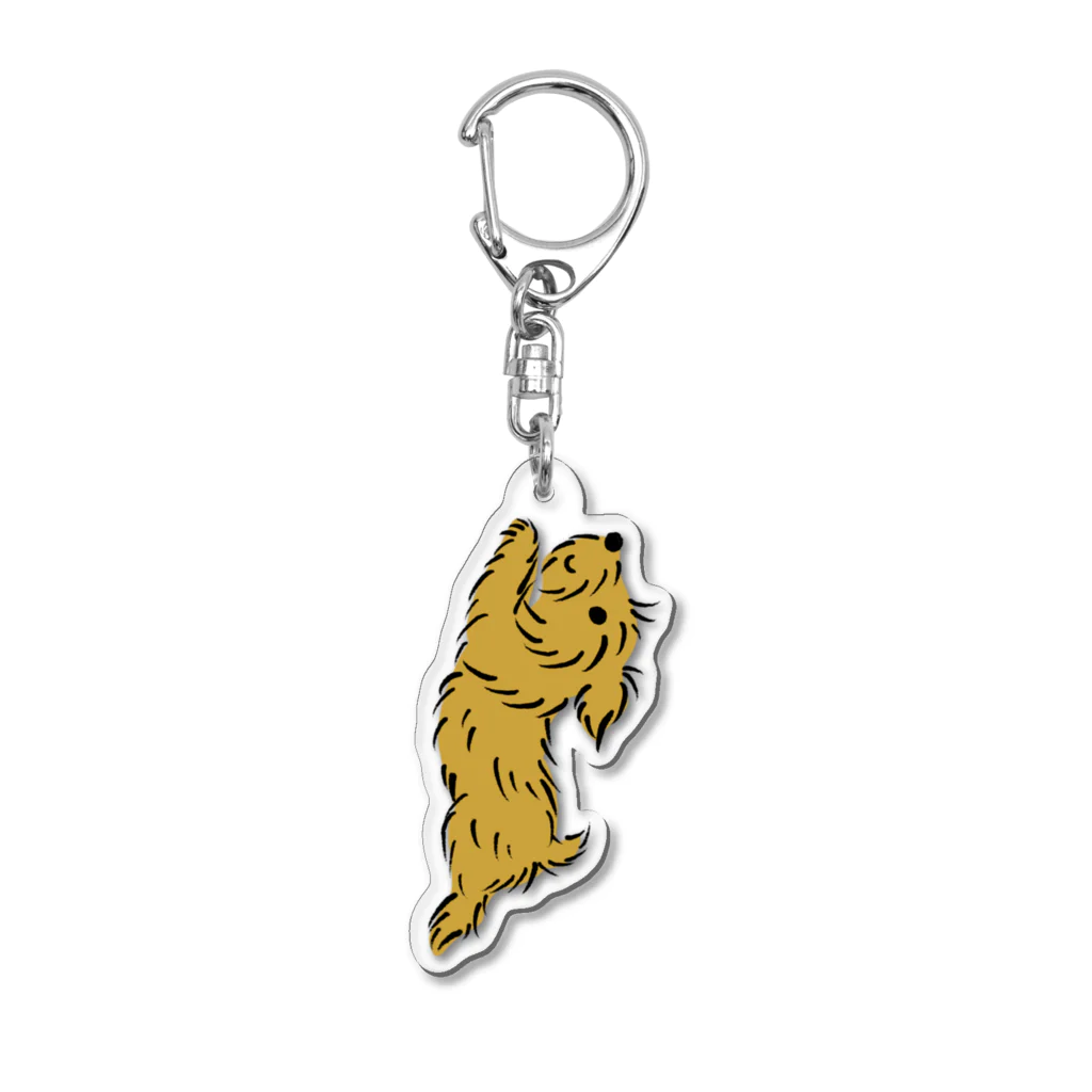 TOMOS-dogの走り飛びのこいぬ Acrylic Key Chain