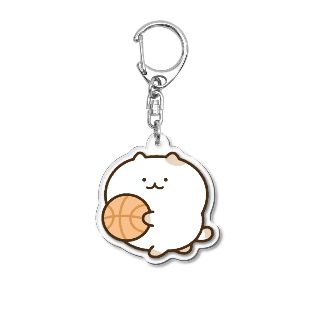 かやぬゆみのバスケねこ Acrylic Key Chain