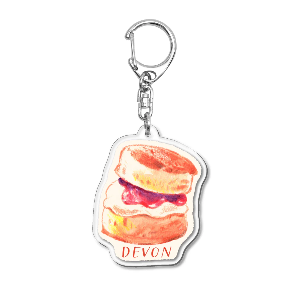 ogura kyoko illustrationのDevon クリームが先！ Acrylic Key Chain