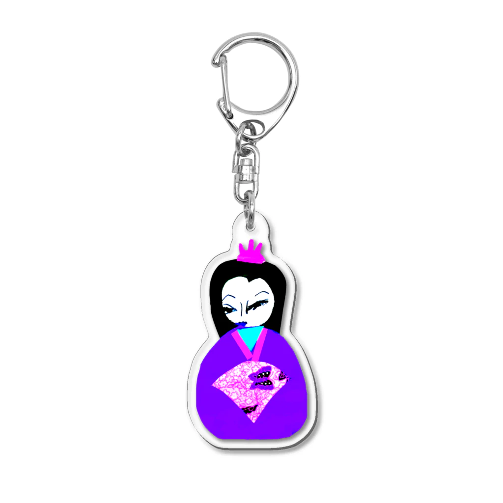 ちびもりの紫姫💜 アクリルキーホルダー