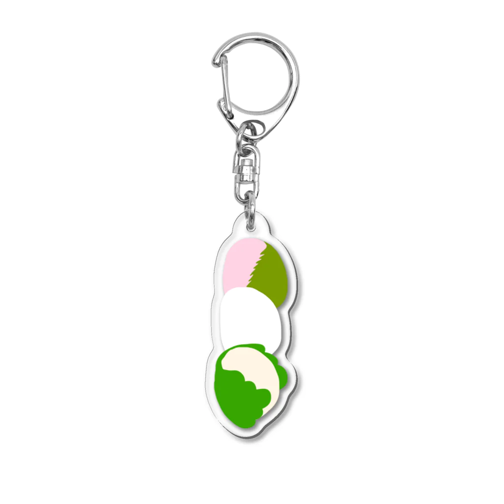 かしわざきのおもち三兄弟 Acrylic Key Chain