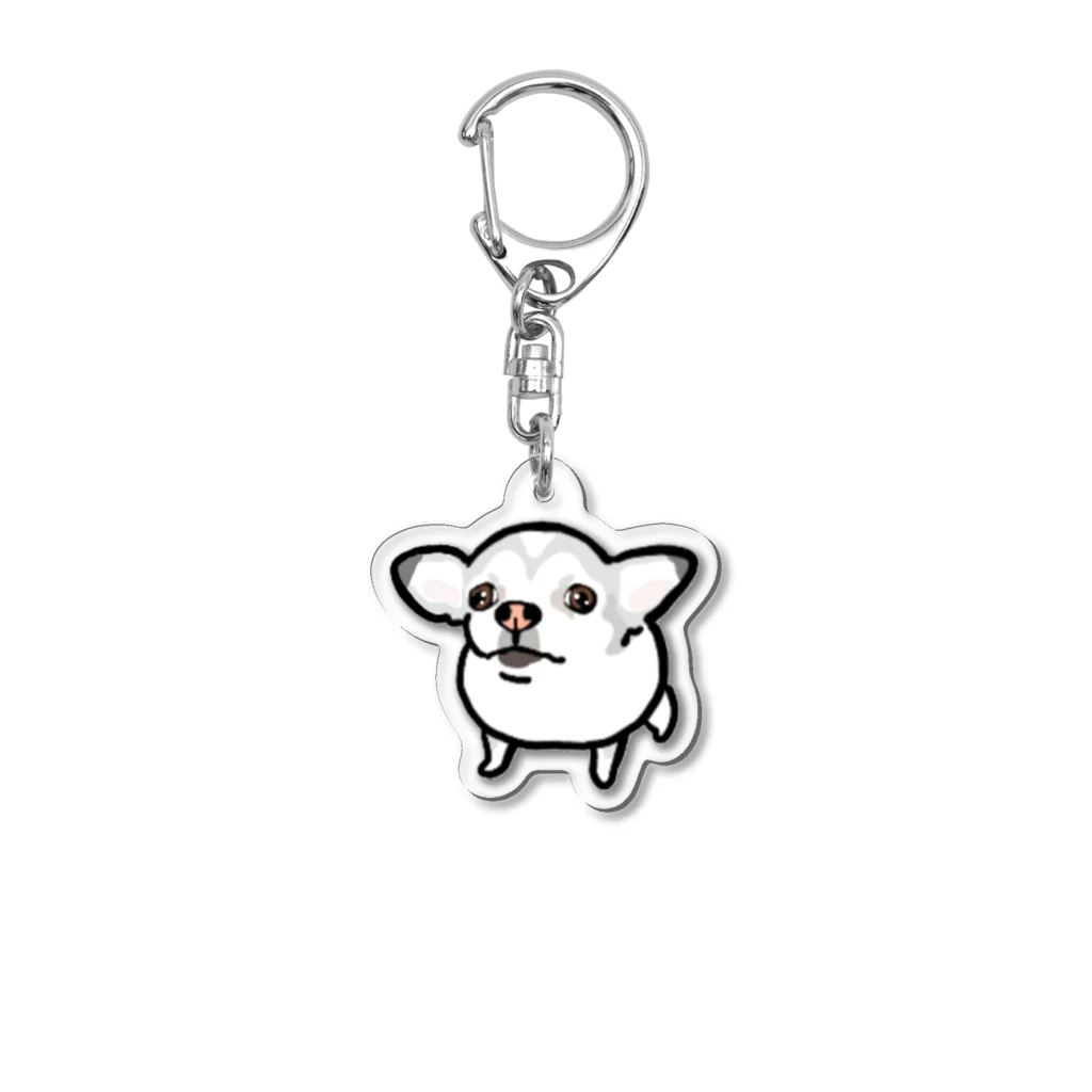 遥ん/犬顔絵　のミニミニビビィちゃんアクキー Acrylic Key Chain