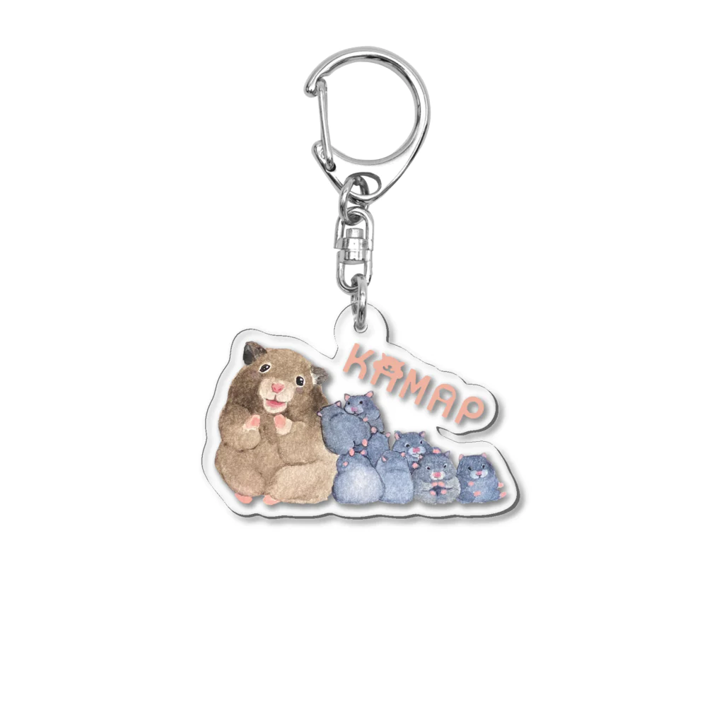 KAMAP ＆ Ricaの【KAMAP】ママとベビハムズ Acrylic Key Chain