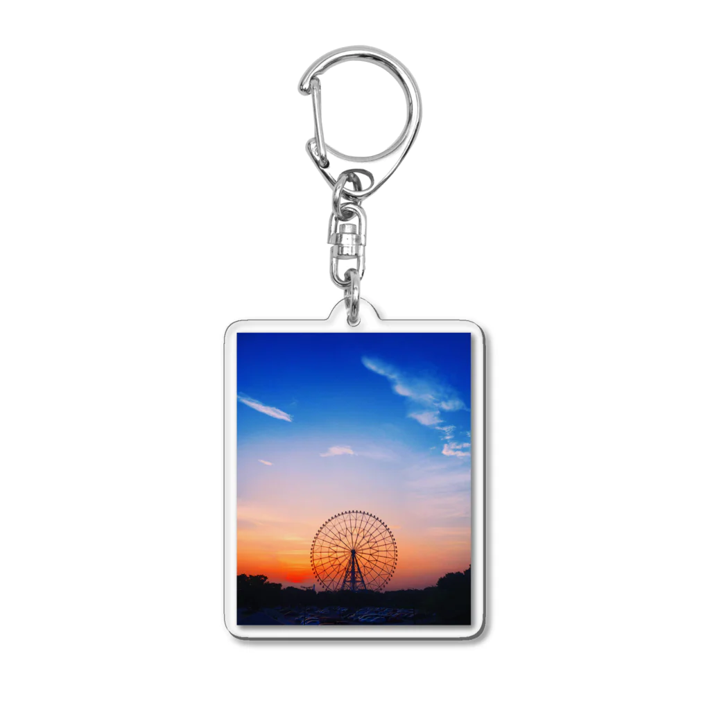 taka_1026のマジックアワーの空 Acrylic Key Chain