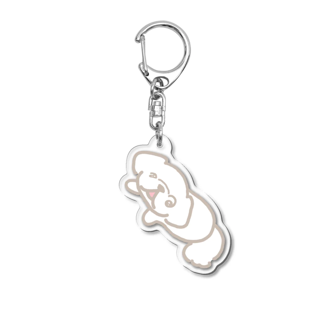 遥ん/犬顔絵　のぶらりんいちこちゃん Acrylic Key Chain