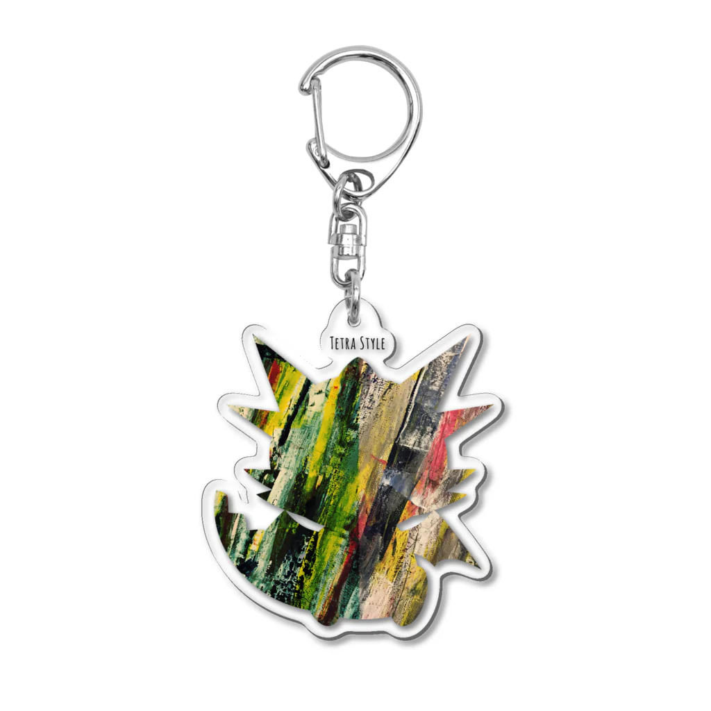 Tetra Styleのアートなテン Acrylic Key Chain