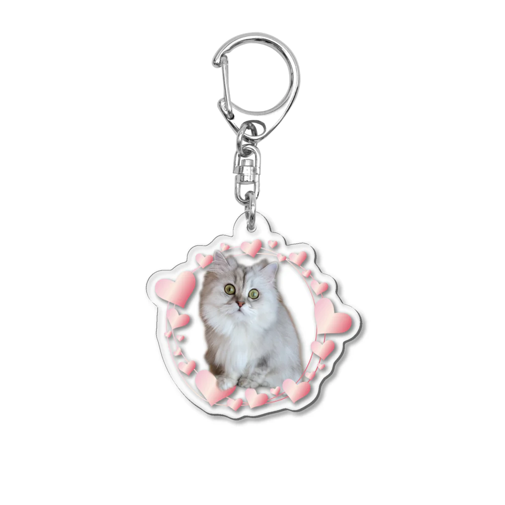 猫カフェにあにゃあグッズショップのラブリーエナちゃん Acrylic Key Chain