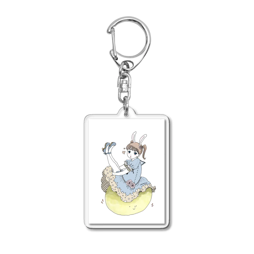 Cheroritaの「お月見しちゃう？」 Acrylic Key Chain