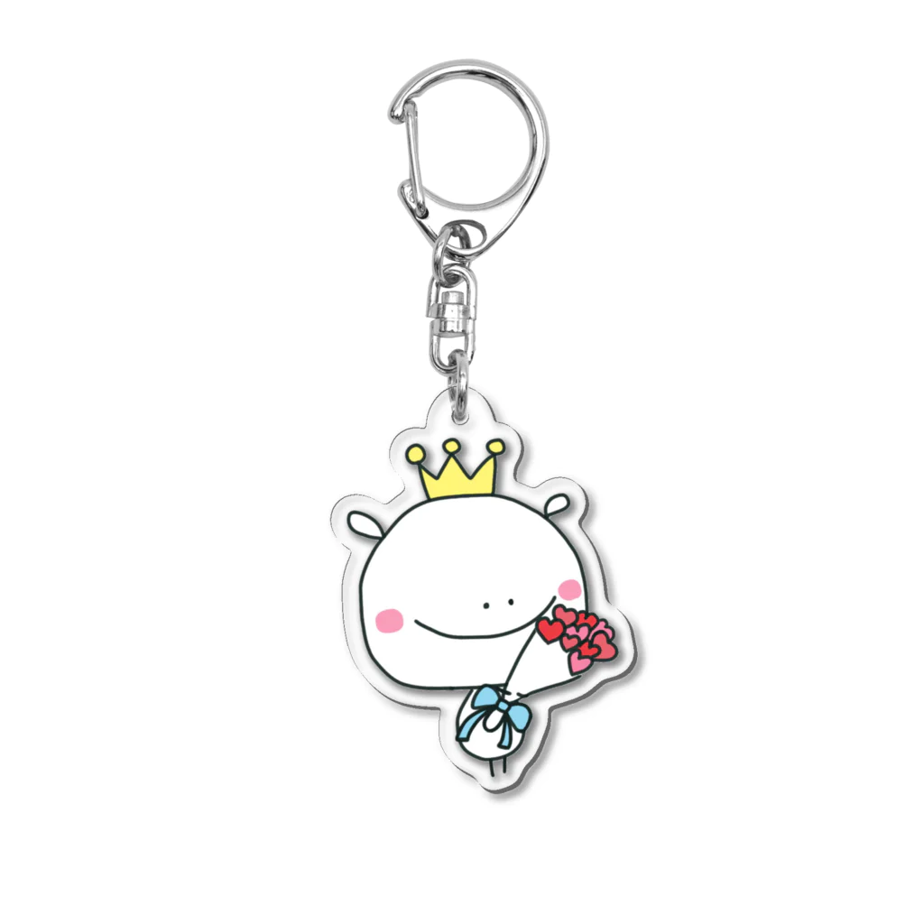 おうさまくんshopのおうさまくん　愛の花束 Acrylic Key Chain