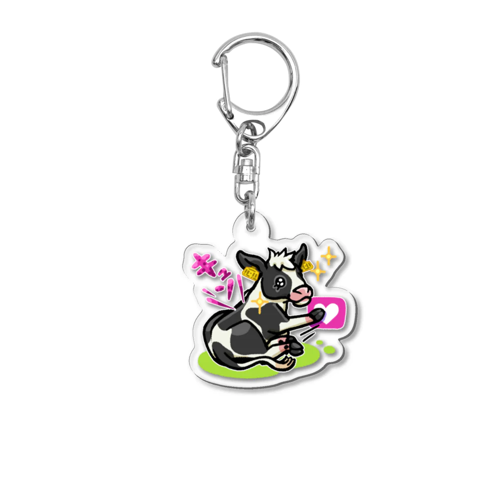 川上牧場のおそろいデザイン(LINEスタンプ) Acrylic Key Chain