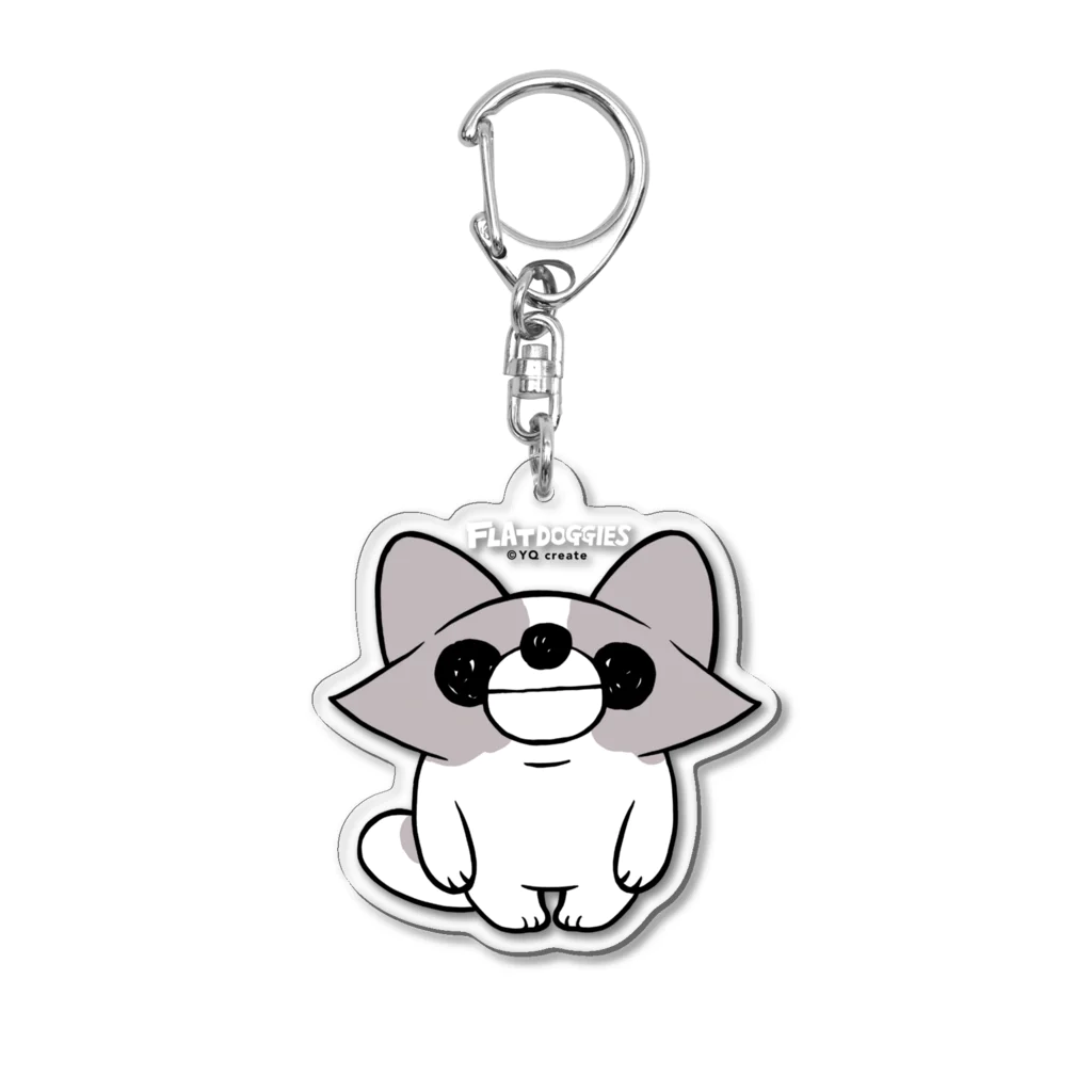 FLAT DOGGIESのBASIC DOGGY Acrylic Key Chain