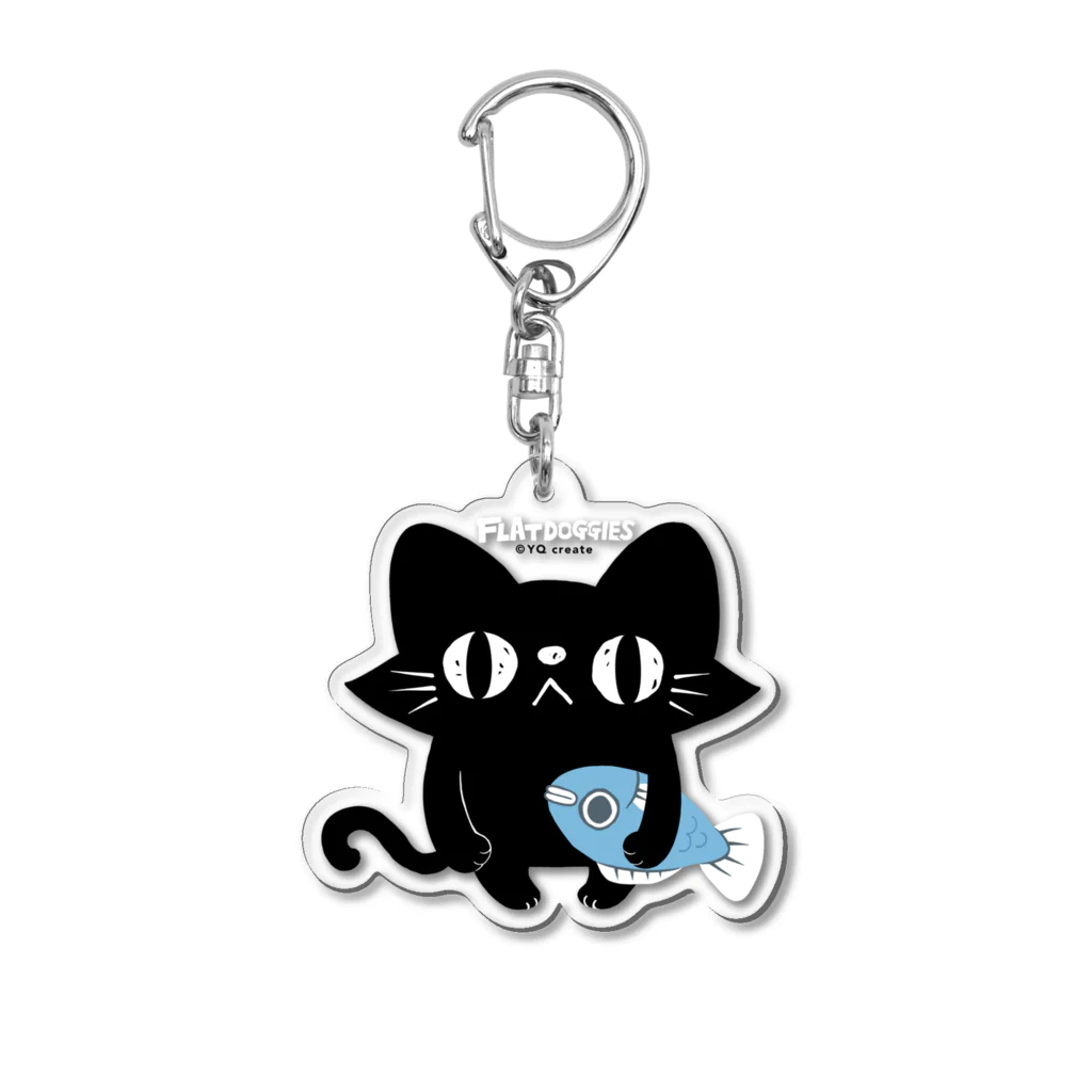 FLAT DOGGIESのねこをかぶる -さかな- Acrylic Key Chain