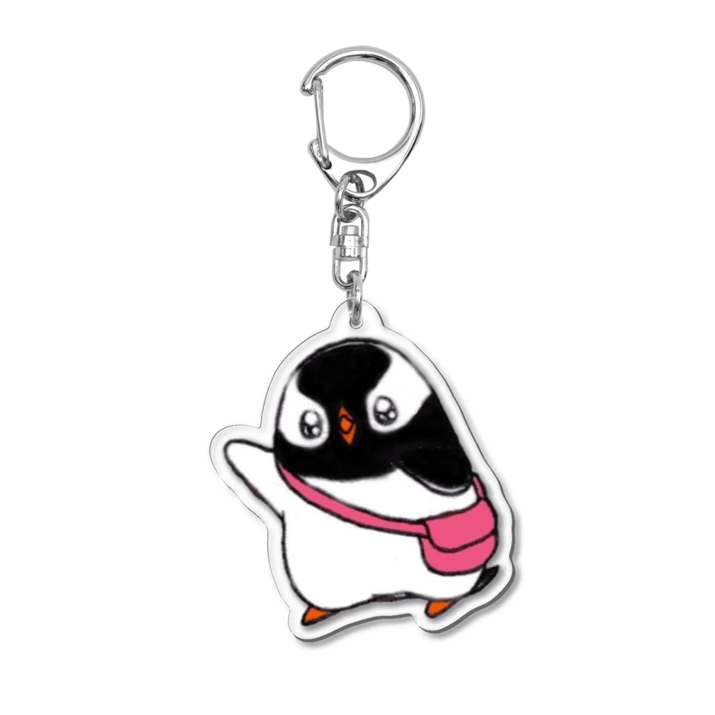 ヤママユ(ヤママユ・ペンギイナ)のジェンツーペンギンのプピゴン Acrylic Key Chain