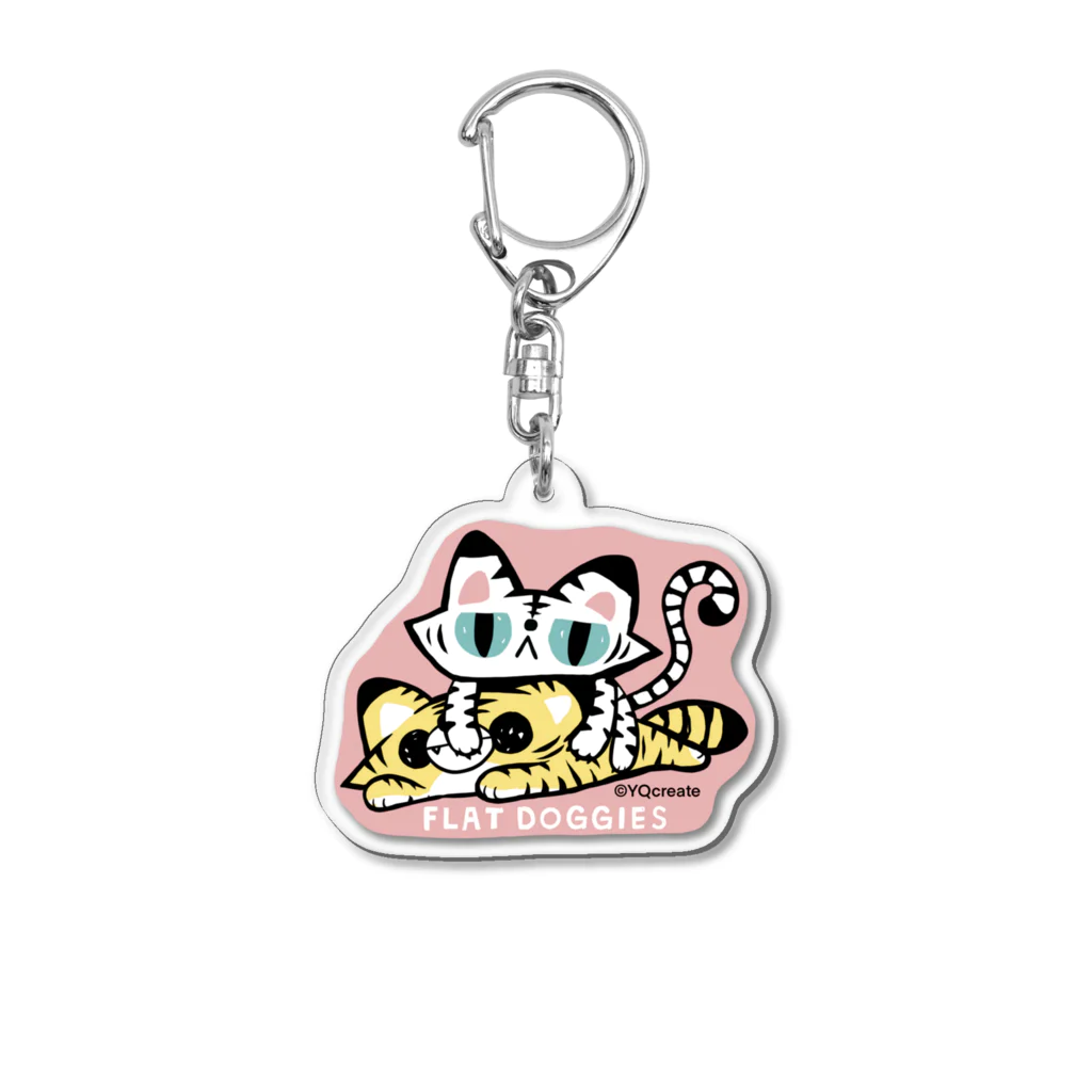 FLAT DOGGIESのFLAT DOGGIES トラ Acrylic Key Chain