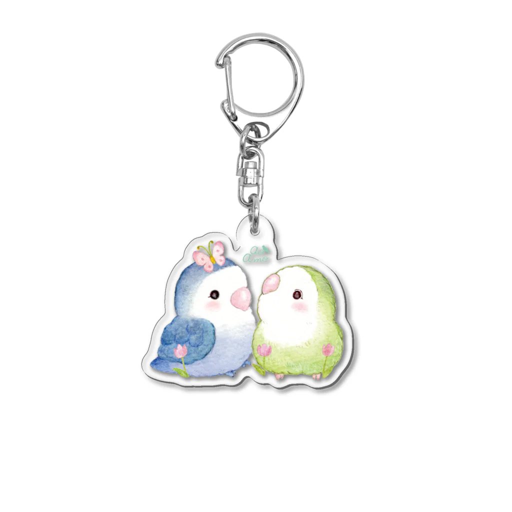 aoamo shopのあおあもとチューリップのアクリルキーホルダー Acrylic Key Chain