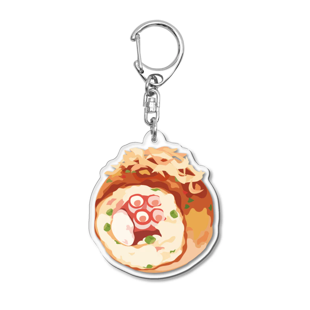 リズのたこ焼き Acrylic Key Chain