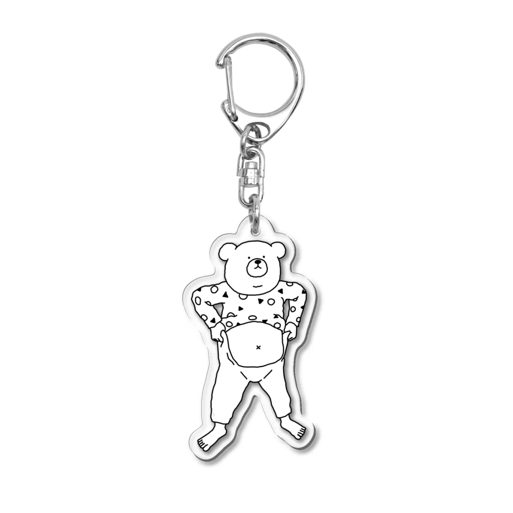 YUICHI design shopのぽっこりクマ Acrylic Key Chain