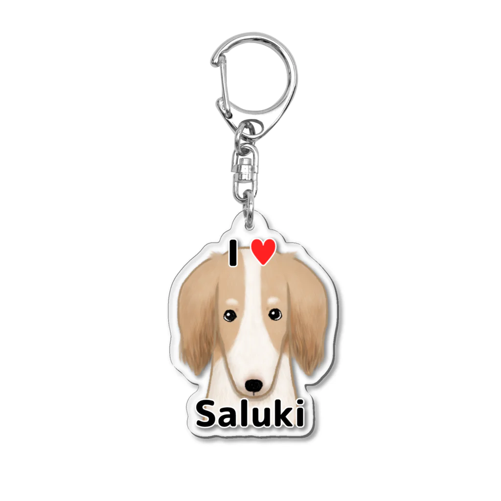 makuwa動物園のサルーキ Acrylic Key Chain