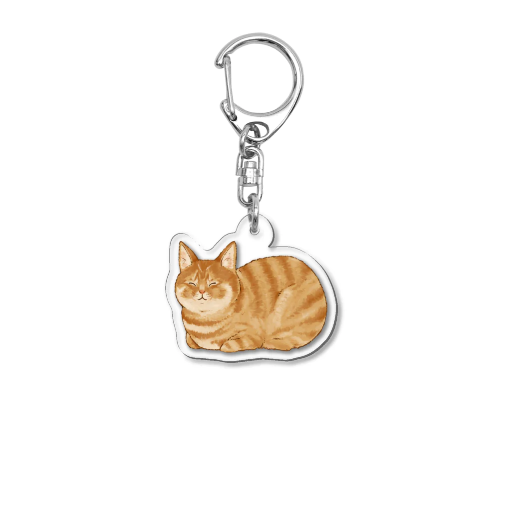 継続支援プラスタのcatloaf アクリルキーホルダー