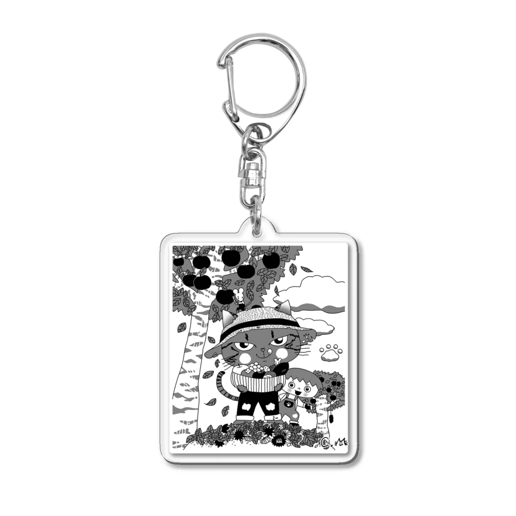 chimamusubiのセミオーダーイラスト商品見本 Acrylic Key Chain