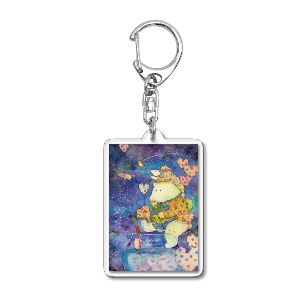 NONKI NIKKIのSpring Diamond Acrylic Key Chain