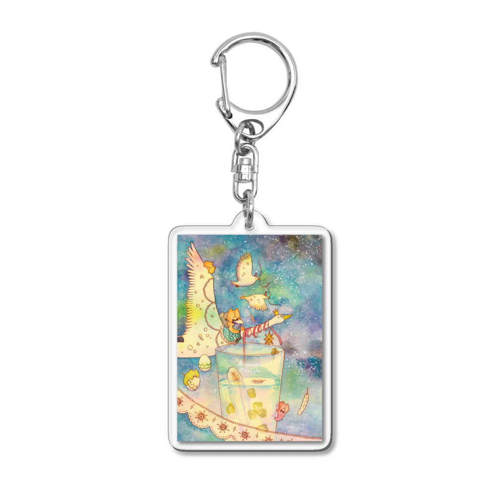 NONKI NIKKIのSummer Triangle Acrylic Key Chain