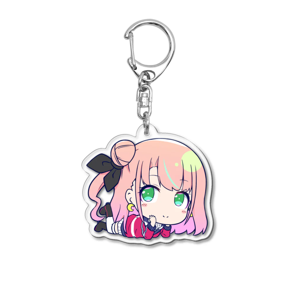 式部めぐりの私服めぐ Acrylic Key Chain