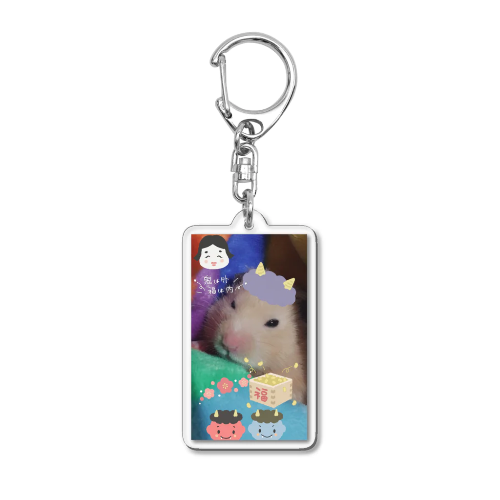 ゆっさんNYR-YUNのキンクマハムスターのなのくん Acrylic Key Chain