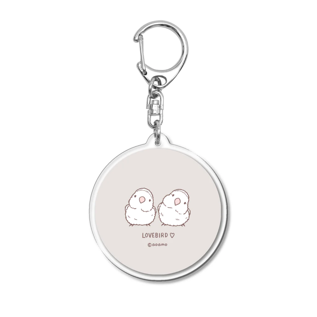 aoamo shopのコザクラインコのアクリルキーホルダー Acrylic Key Chain