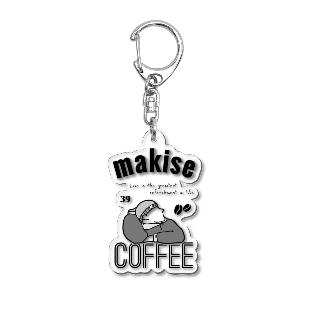 Makise COFFEE.のマキセコーヒー(エスプレッソくん) Acrylic Key Chain