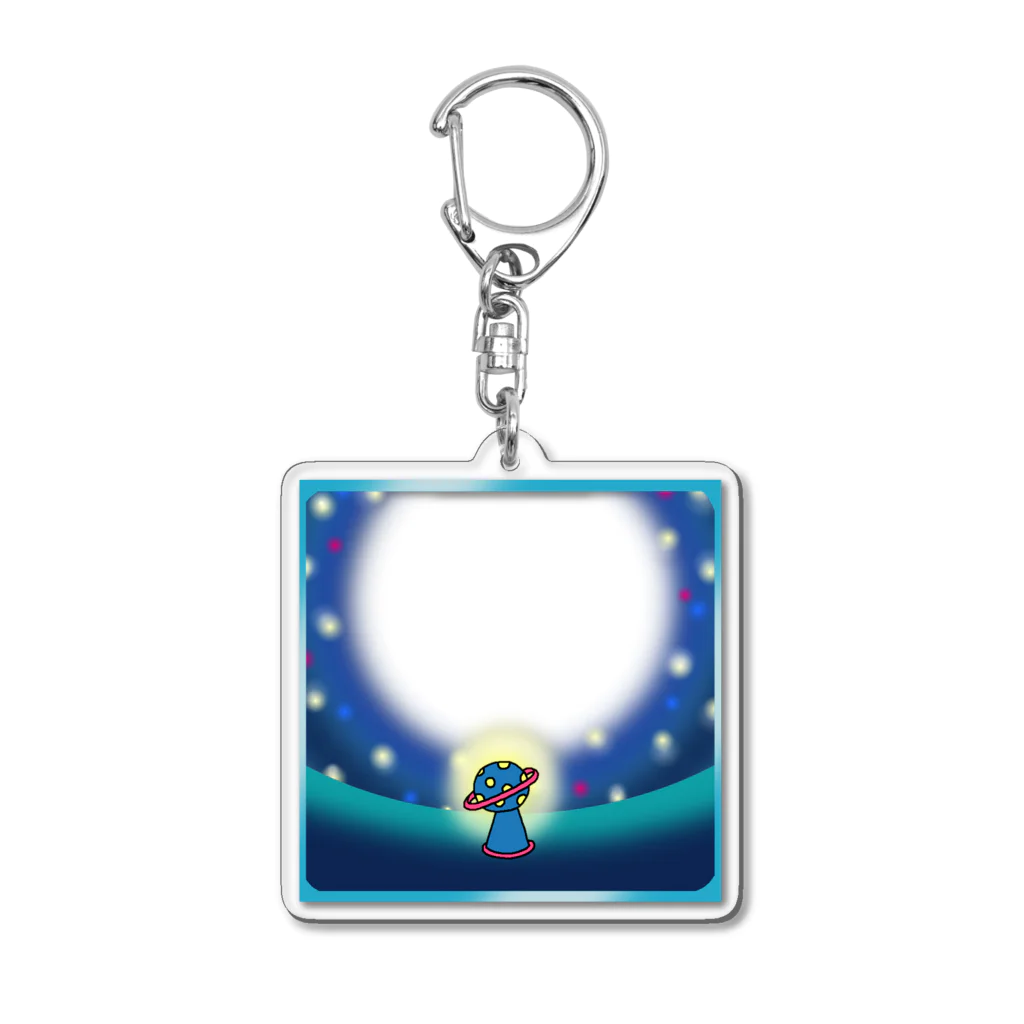 こつめちゃんのおみせの(透過)5センチのプラネタリウム Acrylic Key Chain