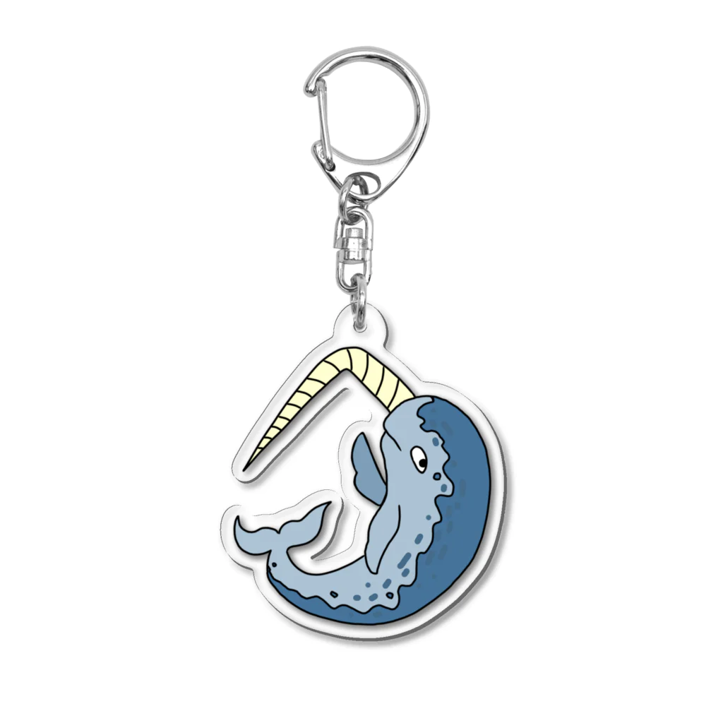 けけけの折れたイッカク Acrylic Key Chain