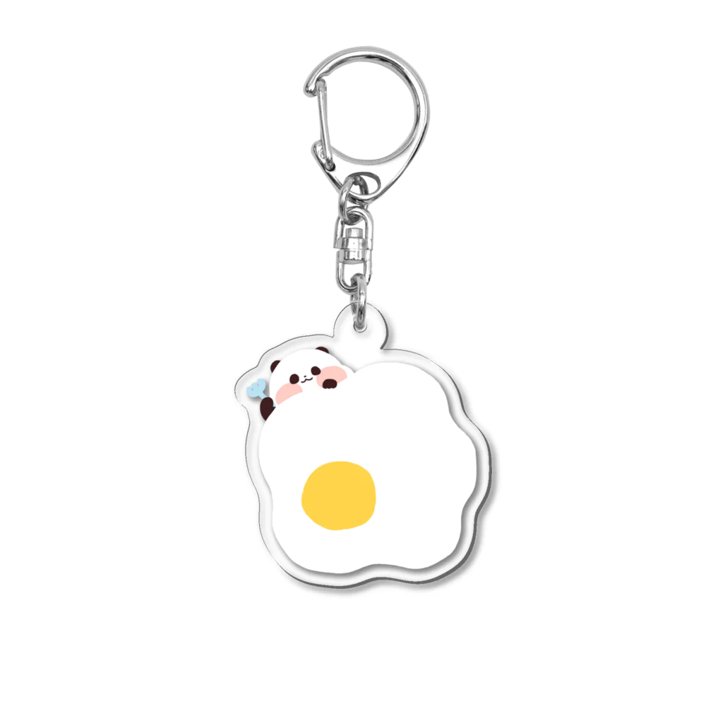 うみ🐼ゆるりんぱんだの目玉焼き Acrylic Key Chain