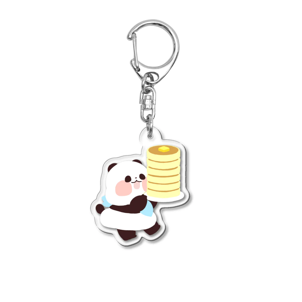 うみ🐼ゆるりんぱんだのホットケーキ Acrylic Key Chain