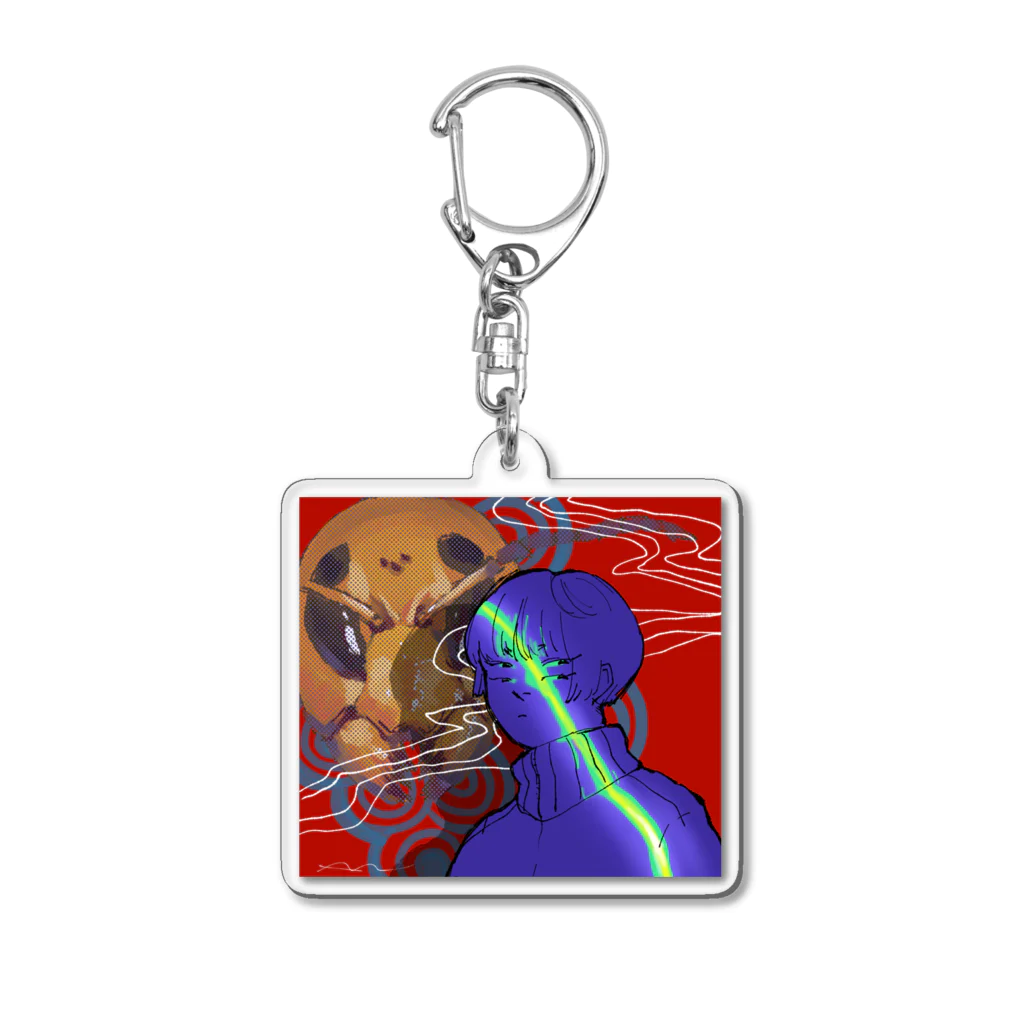 ANCHAN WORLDの人面獣心 Acrylic Key Chain