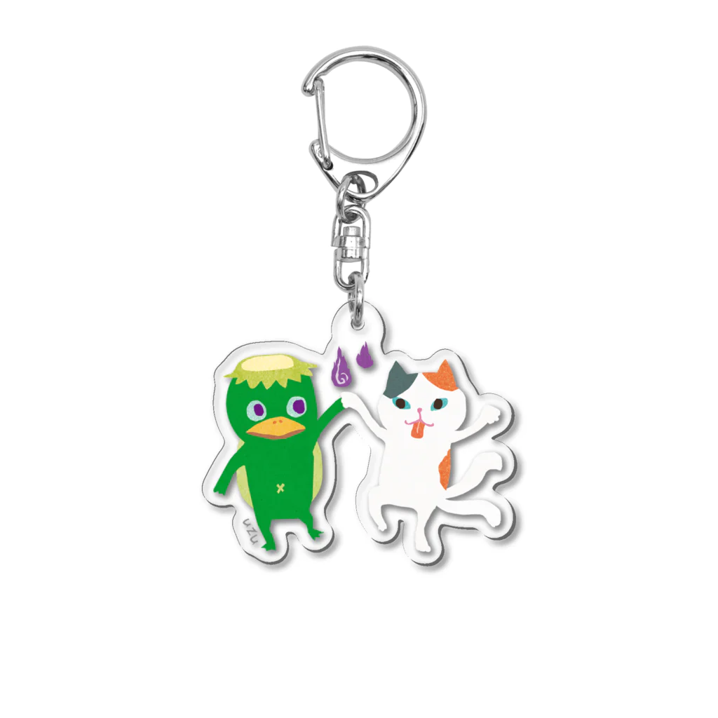 おばけ商店のおばけキーホルダー＜河童と猫又＞ Acrylic Key Chain