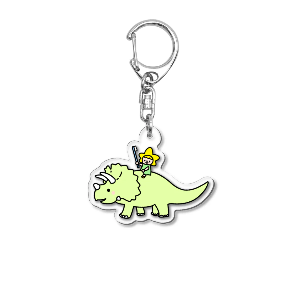 Spicakidsのトリケラスピカちゃん Acrylic Key Chain