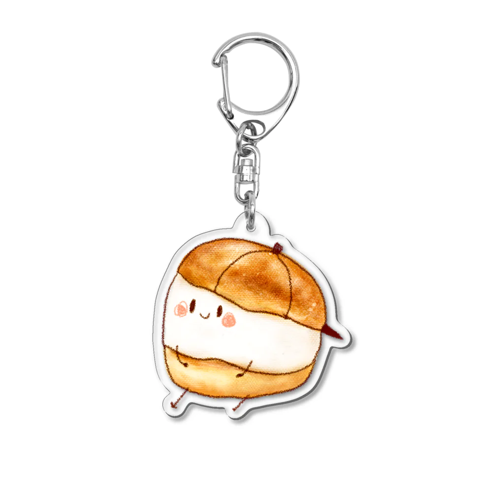 いわさきまゆこ｜食べ物イラストのマリトッツォボーイ Acrylic Key Chain