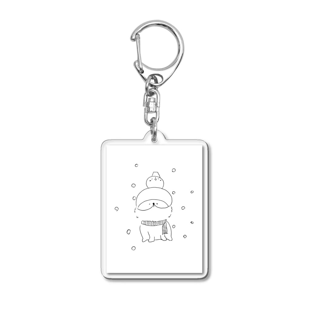 もろこぎくんの冬コーギー Acrylic Key Chain