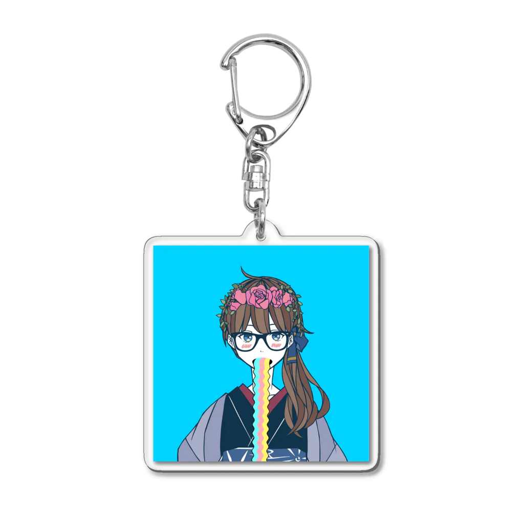 Emma KAWAII CollectionのOiran Emma Rainbow Puke Acrylic Key Chain