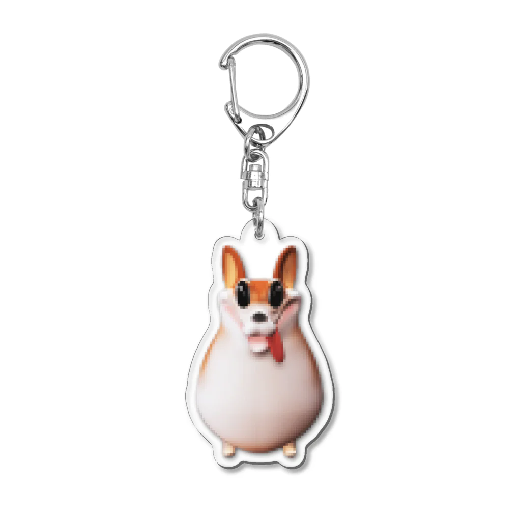 didの凛とした犬（モザイク） Acrylic Key Chain