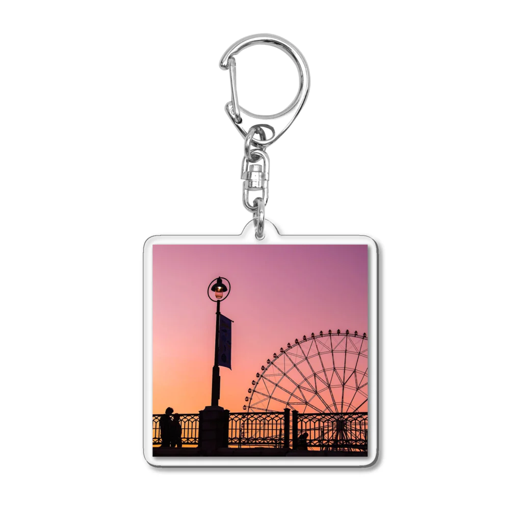 taka_1026の夕焼けの帰り道 Acrylic Key Chain