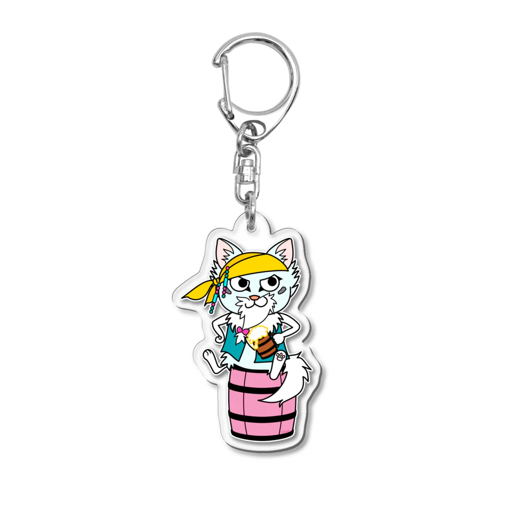 夜飯屋のトモの猫！海賊になる！！アクキー Acrylic Key Chain