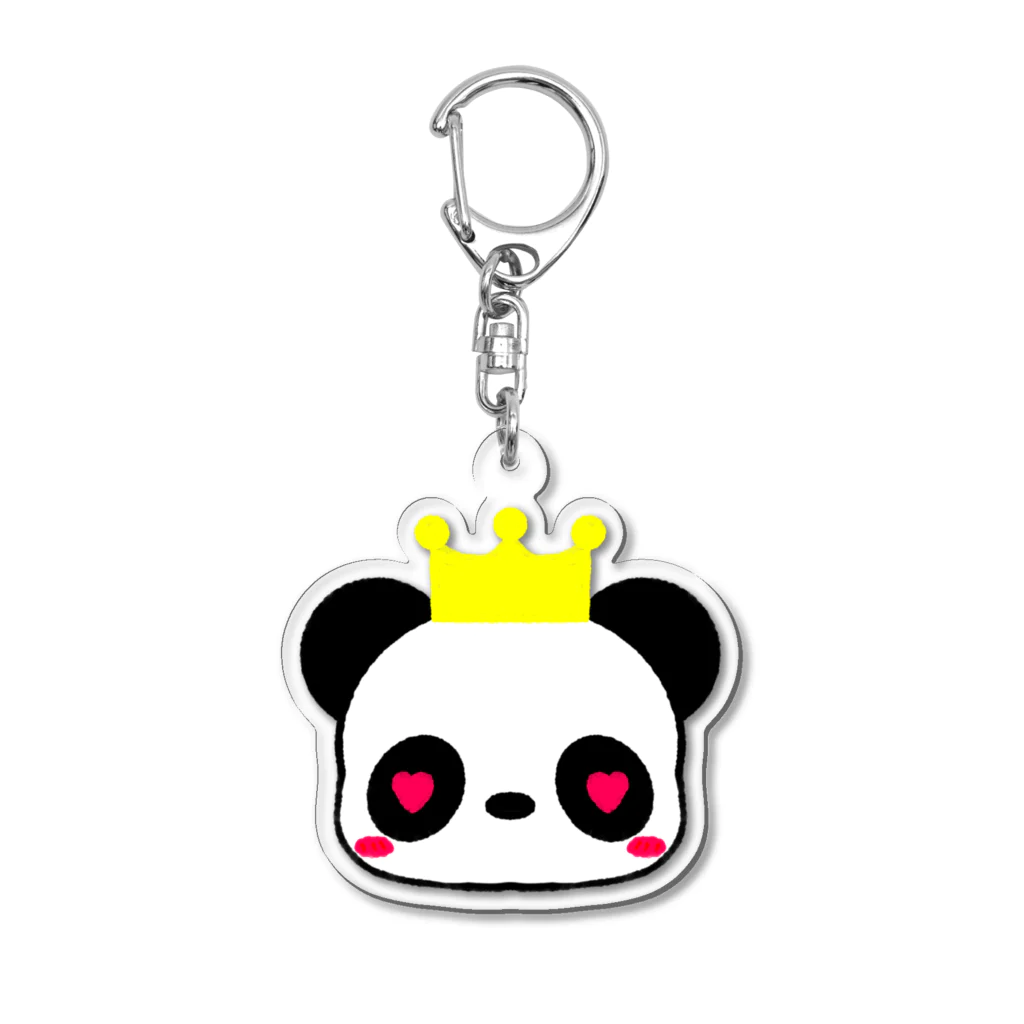 🐼☁️のぱんだのおおさま2「恋」 Acrylic Key Chain