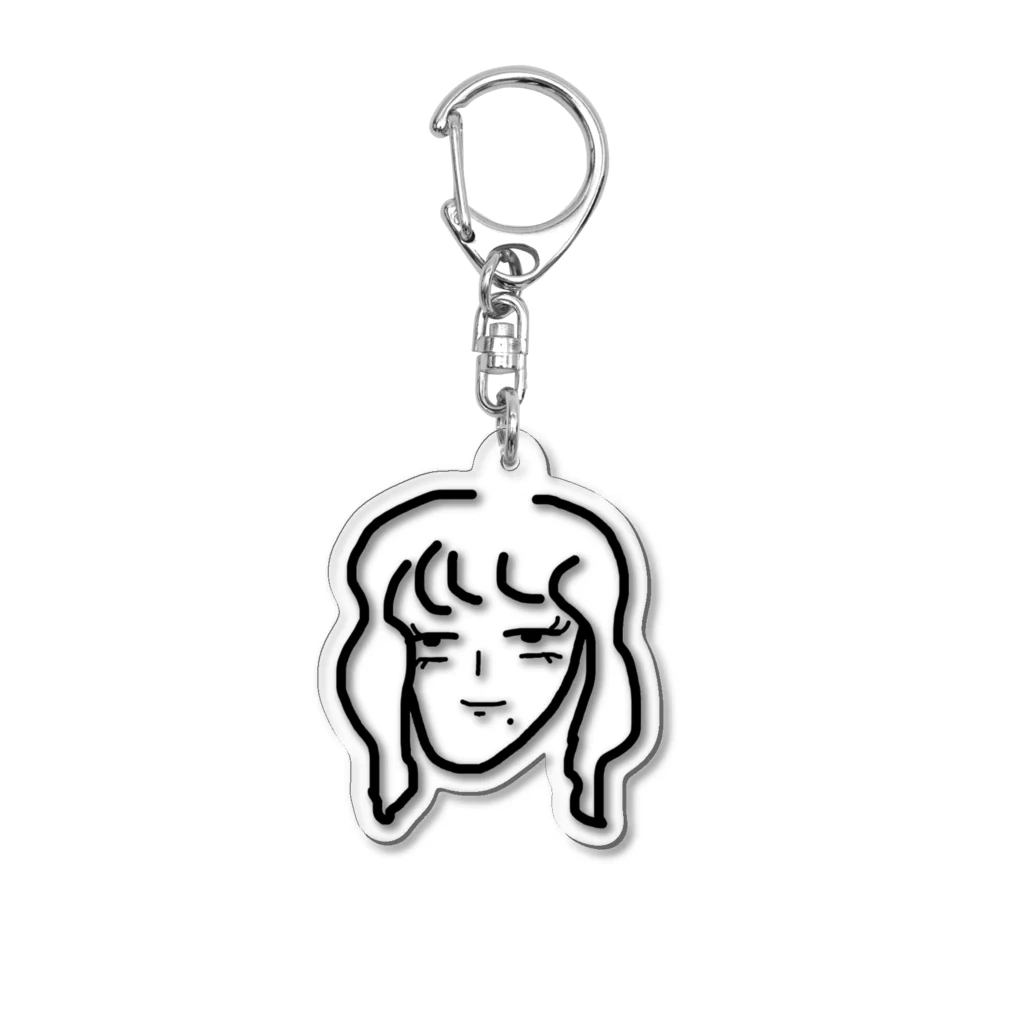 My airの三白眼ちゃん Acrylic Key Chain