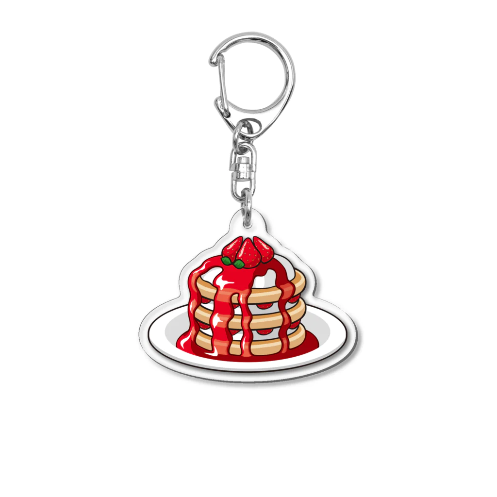 Atelier Zakiのいちごのパンケーキ Acrylic Key Chain