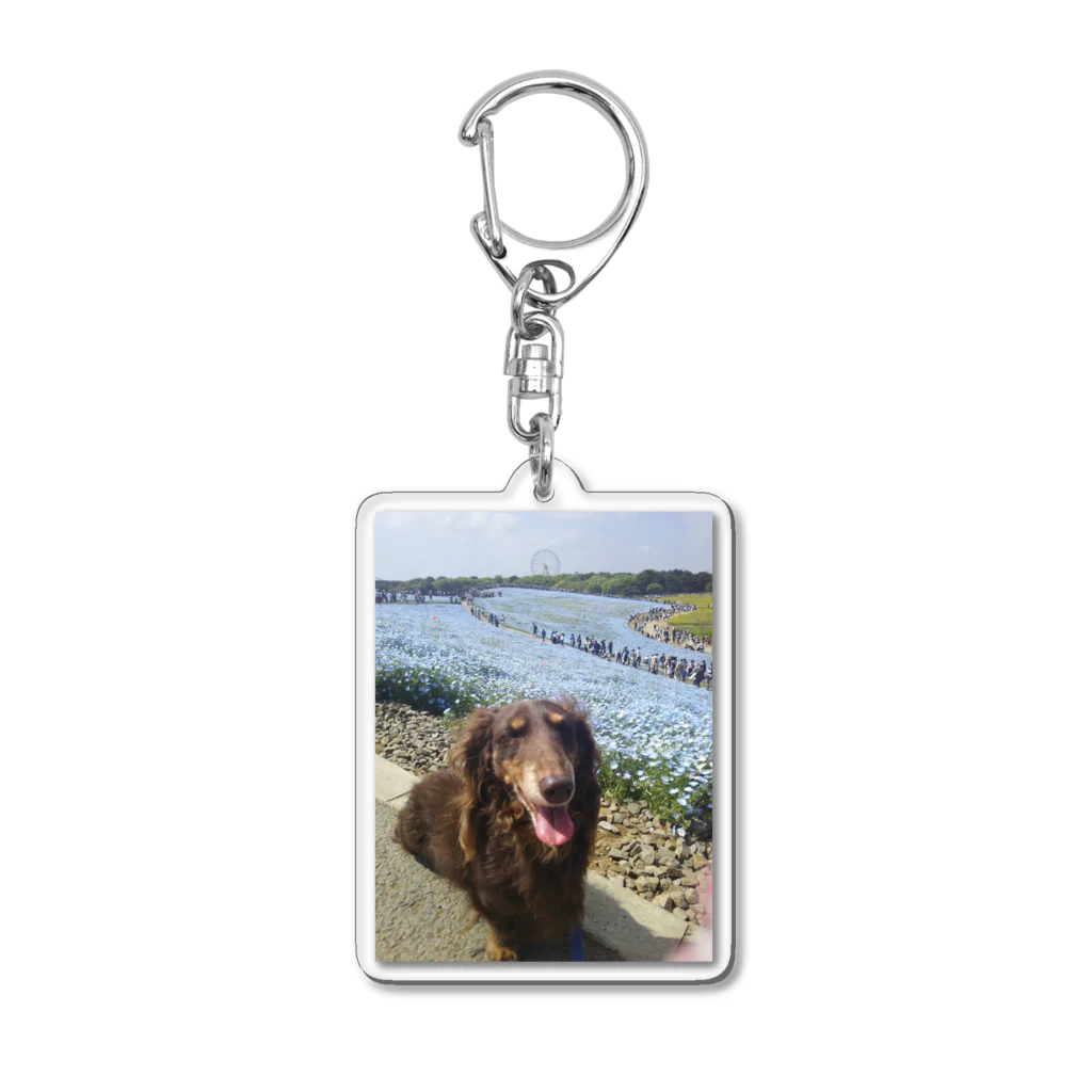 U-CHANGの笑顔犬 Acrylic Key Chain